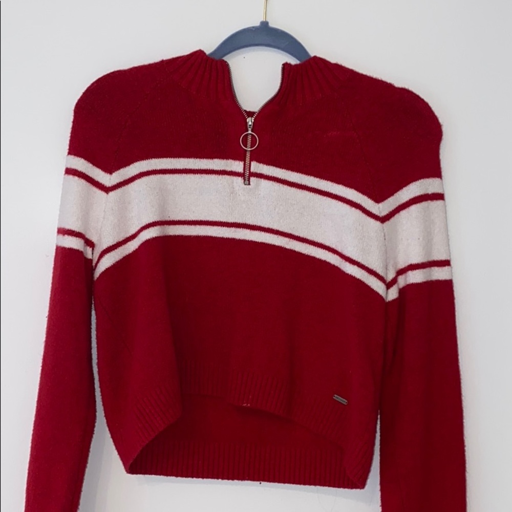 hollister half zip sweater
